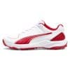 PUMA FH 24 Rubber Cricket Shoes- WHITE/RED