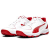 PUMA FH 24 Rubber Cricket Shoes- WHITE/RED