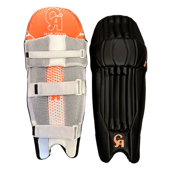 CA PLUS 10000 BATTING LEG GUARDS - AMBIDEXTROUS (BLACK)