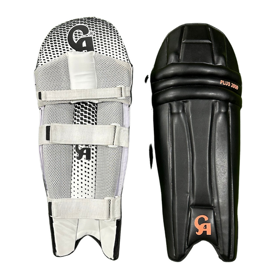 CA PLUS 2000 BATTING LEG GUARDS - AMBIDEXTROUS (BLACK)