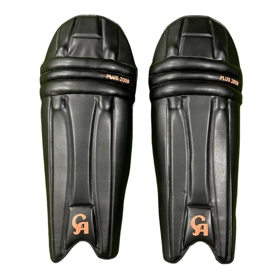 CA PLUS 2000 BATTING LEG GUARDS - AMBIDEXTROUS (BLACK)