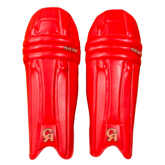 CA PLUS 2000 BATTING LEG GUARDS - AMBIDEXTROUS (RED)