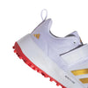 Adidas Scorerun 2.0 Cricket Shoes – Cloud White/Gold