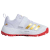 Adidas Scorerun 2.0 Cricket Shoes – Cloud White/Gold