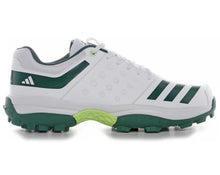  ADIDAS CRINU 23 CRICKET SHOES - CLOUD WHITE/GREEN SPARK