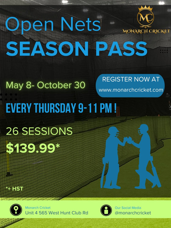 CRICKET NETS- 2025 SUMMER SEASON PASS