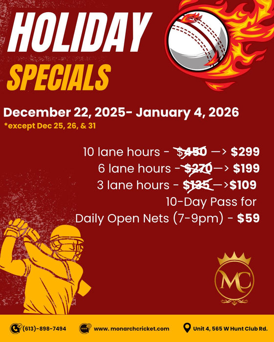 Lane Rental Packages- Holiday Specials 2025
