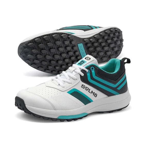 SOLM8 S1 NAVY TEAL BLACK CRICKET SHOES