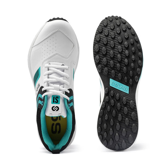 SOLM8 S1 NAVY TEAL BLACK CRICKET SHOES