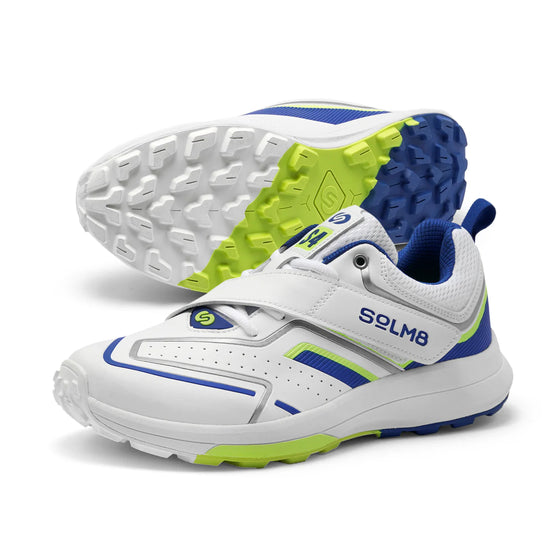 SOLM8 S4 LIME BLUE CRICKET SHOES