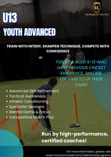  YOUTH ADVANCED CRICKET PROGRAM MAY - JUNE 2025 ( MAY 2- JUN 27)