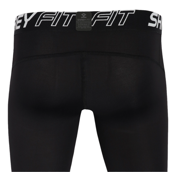 Plain black 2025 compression shorts