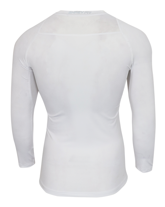 SHREY INTENSE COMPRESSION LONG SLEEVE TOP - WHITE - Monarch Cricket