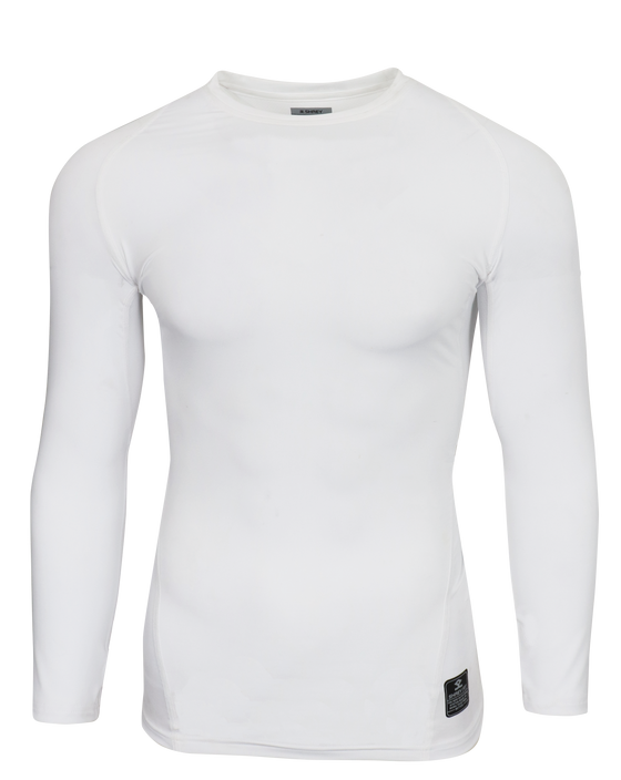 SHREY INTENSE COMPRESSION LONG SLEEVE TOP - WHITE - Monarch Cricket
