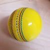 INDOOR LEATHER CRICKET BALL (YELLOW) - Monarch Cricket