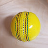 INDOOR LEATHER CRICKET BALL (YELLOW) - Monarch Cricket