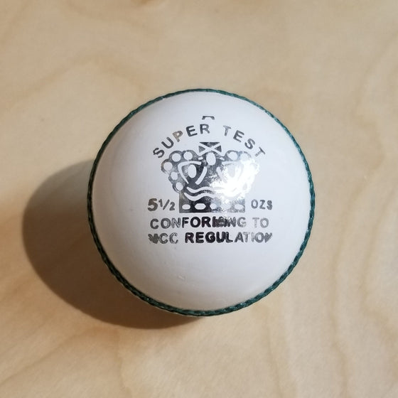 CA SUPER TEST LEATHER BALL - WHITE