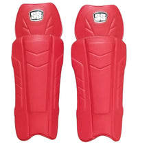  SS FLEXI PRO WICKET KEEPIN LEG GUARD - RED
