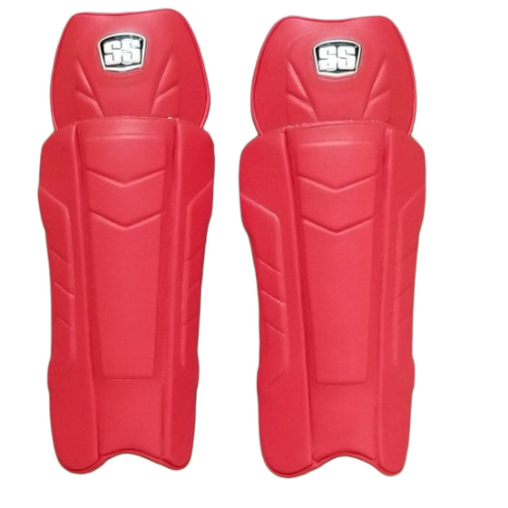 SS FLEXI PRO WICKET KEEPIN LEG GUARD - RED