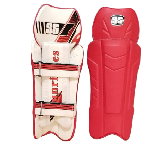 SS FLEXI PRO WICKET KEEPIN LEG GUARD - RED