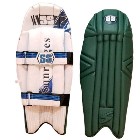 SS PLAYER SERIES WICKET KEEPING LEG GUARDS - GREEN