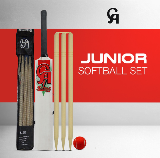 CA JUNIOR SOFT BALL CRICKET SET - SIZE 4
