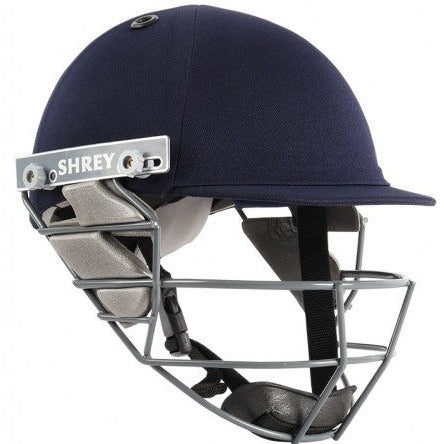 SHREY - STAR JUNIOR STEEL CRICKET HELMET - NAVY - Monarch Cricket